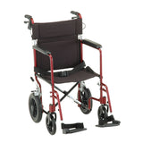 NOVA - 330B - 20″ inch Transport Chair with 12″ Rear Wheels