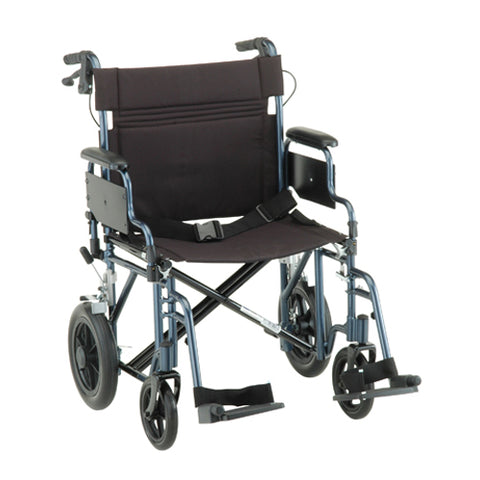 NOVA - 332B 22 inch Transport Chair with 12″ Rear Wheels