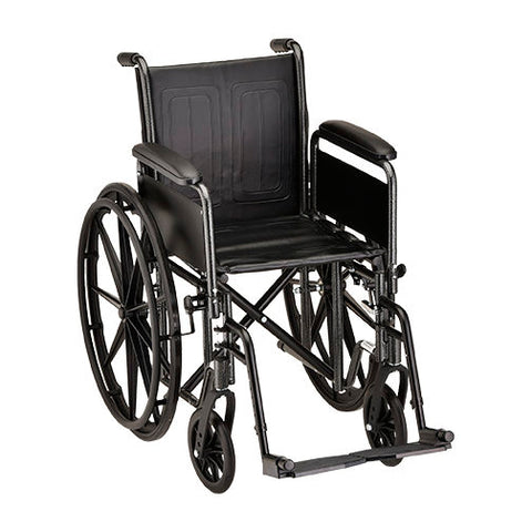 NOVA - 5166S 16″ Steel Wheelchair Detachable Arms & Footrests