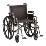 NOVA - 5200S 20″ Steel Wheelchair w/ Detachable Desk Arms & Footrests