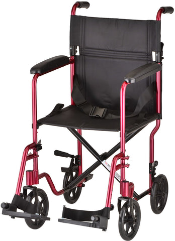 NOVA - 329RD TRANSPORT CHAIR 19" LTWT RED