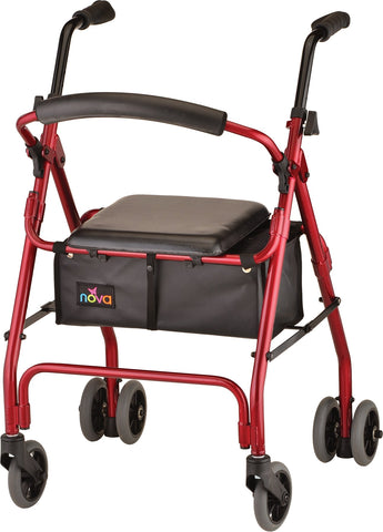 NOVA - 4200CRD CRUISER DE-LIGHT ROLLATOR - 250LB WEIGHT CAPACITY