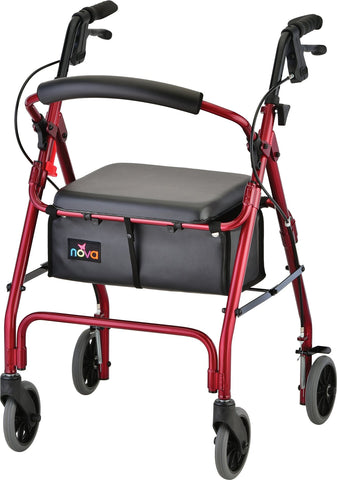 NOVA - 4202CRD - GETGO CLASSIC ROLLING WALKER RED