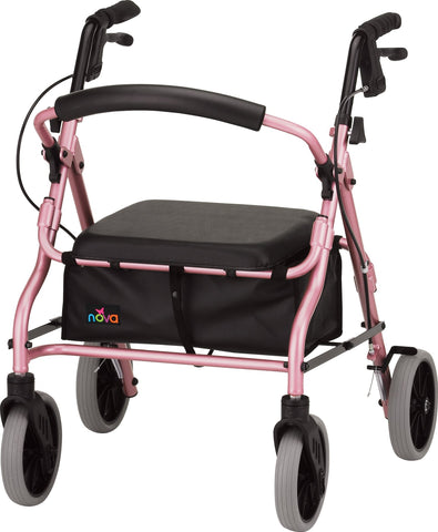 NOVA - 4218PK ZOOM 18 ROLLING WALKER PINK