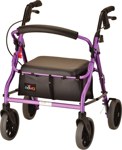 NOV - 4218PL ZOOM 18 ROLLING WALKER PURPLE