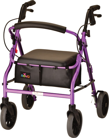 NOVA - 4220PL ZOOM 20 ROLLING WALKER PURPLE