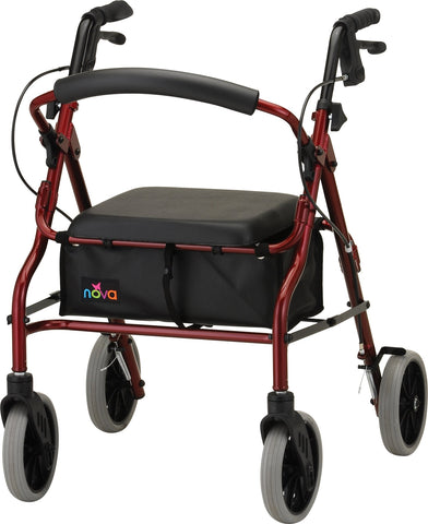 NOVA - 4220RD ZOOM 20 ROLLING WALKER RED