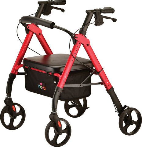 NOVA - 4289RD STAR HD ROLLATOR RED