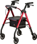 NOVA -  4279RD STAR Heavy Duty Petite Rollator, RED