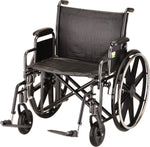 NOVA - 5240S 24″ Steel Wheelchair Detachable Arms & Footrests