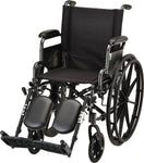 NOVA - 7160LE 16″ Lightweight Wheelchair w/ Desk Arms & Elevating Leg Rests