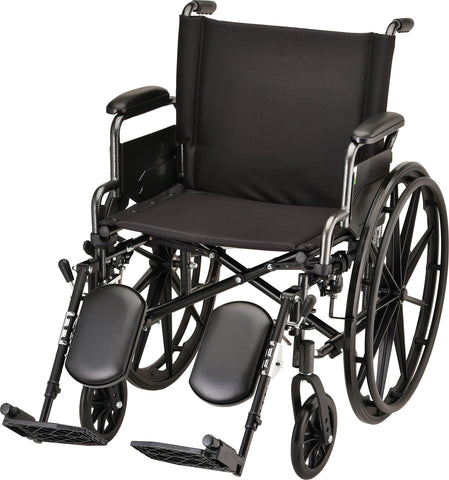 NOVA - 7200LE 20″ Lightweight Wheelchair w/ Desk Arms & Elevating Leg Rests