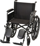 NOVA - 7201LE 20″ Lightweight Wheelchair w/ Full Arms & Elevating Leg Rests