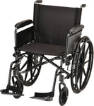 NOVA - 7201L 20″ Lightweight Wheelchair w/ Full Arms & Footrests