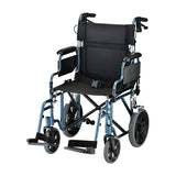 NOVA - 352B 19" TRANSPORT CHAIR W/12" WHEELS BLUE