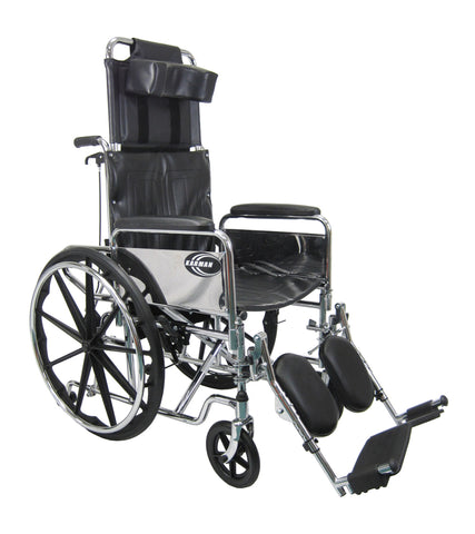 KARMAN - KN-880W-E  RECLINING WHEELCHAIR 20"