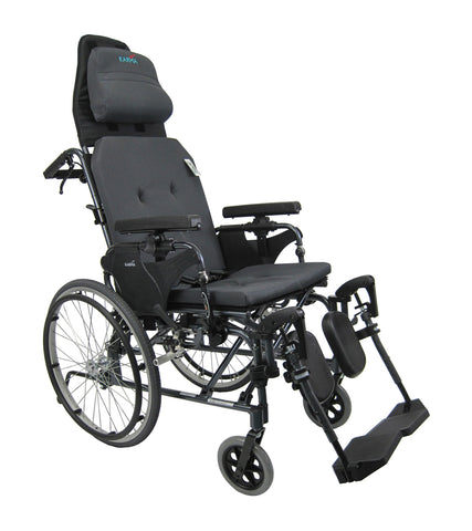 KARMAN - MVP502-18 - RECLINING WHEELCHAIR - Black