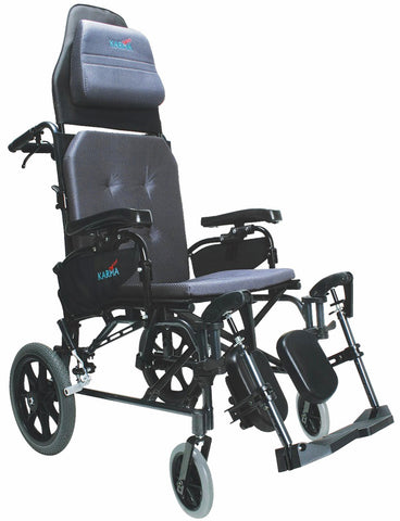 KARMAN - MVP502TP-18 - TRANSPORT CHAIR  DIAMOND BLACK