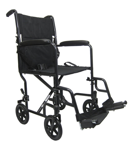 KARMAN - LT-2019-BK - TRANSPORT CHAIR - BLACK